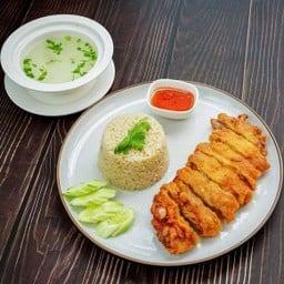 ข้าวมันไก่ทอด(ธรรมดา)