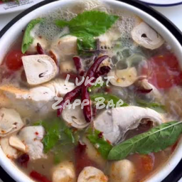 ต้มยำปลากระพงน้ำใส