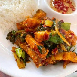 ข้าว+ผัดพริกแกง