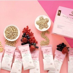 SOULSIS เครื่องดื่มโปรตีนพืชรสมิกซ์เบอร์รี่แบบซอง