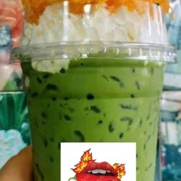 ชาเขียววิปครีมฝอยทอง