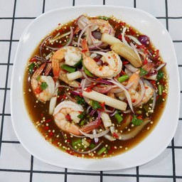 ยำกุ้งแก้วสุก