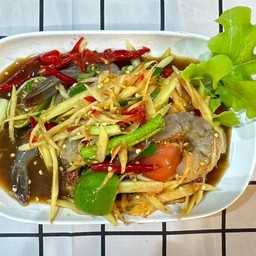 ตำกุ้งสด