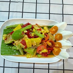 ตำข้าวโพดไข่เค็ม