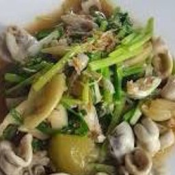 N45 stir-fried chinese cabbage with stuffed sausage 酸菜炒肠道