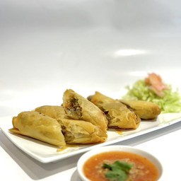 เต้าหู้+ปอเปี๊ยะทอดไส้กุ้ง