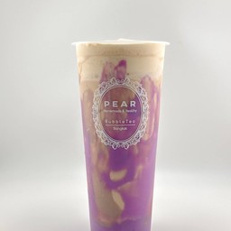 โมจิมันม่วงชานมเผือกพรีเมี่ยมปั่นใส่ครีมชีส