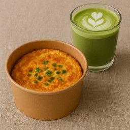 ไข่เจียวแหนมคู่เครื่องดื่มที่ชอบ