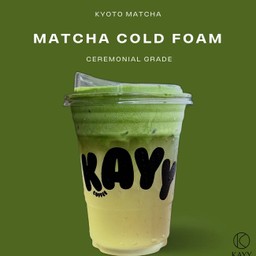 Iced Matcha Cold Foam ( D )