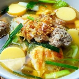 ต้มจืด2ใข่ ไข่เจียวกับเต้าหู้ไข่