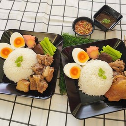[เซตสุดฮิต] ข้าวซี่โครงหมูอบ + ข้าวสะโพกไก่อบ