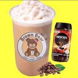 นมหมีปั่นเนสกาแฟ