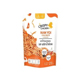 EATMEEATCLEAN อกไก่กรอบผสมพริกน้ำย้อย 25 ก.