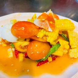 ตำข้าวโพดไข่เค็ม