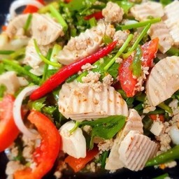 ยำหมูยอ+หมูสับ