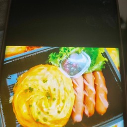 ข้าวไข่ข้นไส้กรอกทอด