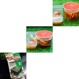 แซลมอนดอง กุ้งดอง สาหร่าย