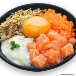 ข้าวหน้าแซลมอนปาร์ตี้