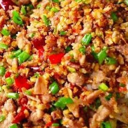 เนื้อคั่วพริกเกลือ (โคขุนติดมัน)