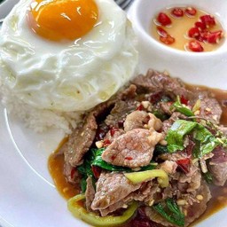 ข้าว+กะเพราชายแดน