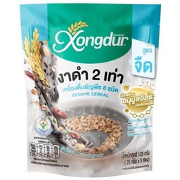 Xongdur เครื่องดื่มธัญหาร ผสมงาดำ จืด (แพ็ค 5 ซอง)