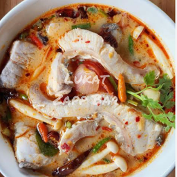 ต้มยำปลากระพงน้ำข้น