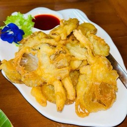 เห็ดนางฟ้าทอด Fried Oyster Mushroom