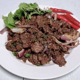 ก้อยคั่วเนื้อเสือร้องไห้(ขม)