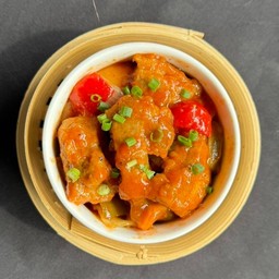 ซี่โครงหมูนึ่งซอสเปรี้ยวหวาน