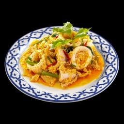 ปลาหมึกผัดไข่เค็ม