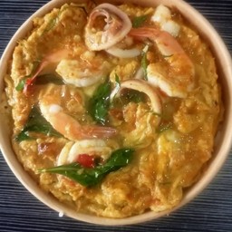 ข้าวห่อหมกทะเลไข่ข้น