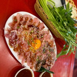 จิ้มจุ่มหมู+ชุดผัก