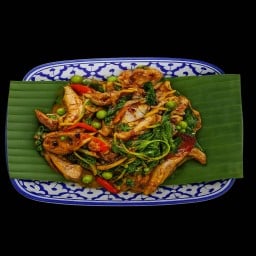 ผัดเผ็ดเป็ดย่าง