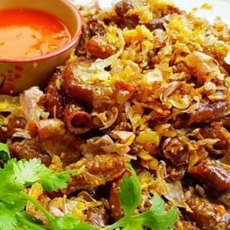 ไส้อ่อนทอดกระเทียม