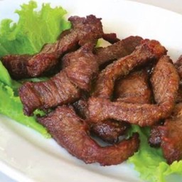 หมูแดดเดียวทอด