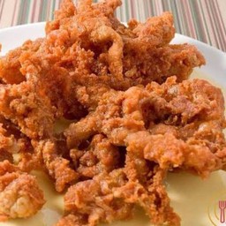 หนังไก่ทอด
