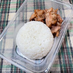 ข้าวหมูทอด ราดน้ำปลา