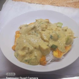 ข้าวไข่เจียวาราดเขียวหวาน