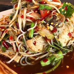 ตำปูปลาร้ากุ้งสด