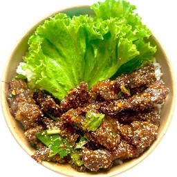 ข้าวยำ หมูทอด