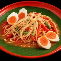 ส้มตำไทยไข่เค็ม