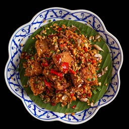 หมูสามชั้นคั่วพริกเกลือ