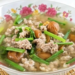 หมูสับต้มเกี่ยมบ๊วย 🍲 (หมูสับ 100 กรัม)