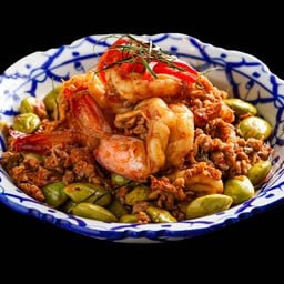ผัดสะตอกะปิกุ้ง