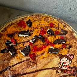 เครปนูเทล่า ฝอยทอง เยลลี่แดง โอริโอ้ ซอสช็อกโกแลต นมข้นหวาน