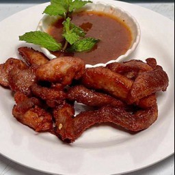 หมูทอด(เนื้อสันคอ) 100กรัม