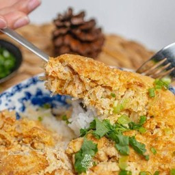 ไข่เจียววุ้นเส้นหมูสับ (เป็นกับข้าว)