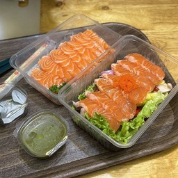 คู่ม่อน ยำแซลมอน&ซาซิมิ รวม200กรัม