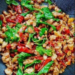 ผัดกระเพรา(กับข้าว)