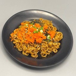 มาม่าผัดซอสเทริยากิไข่กุ้ง